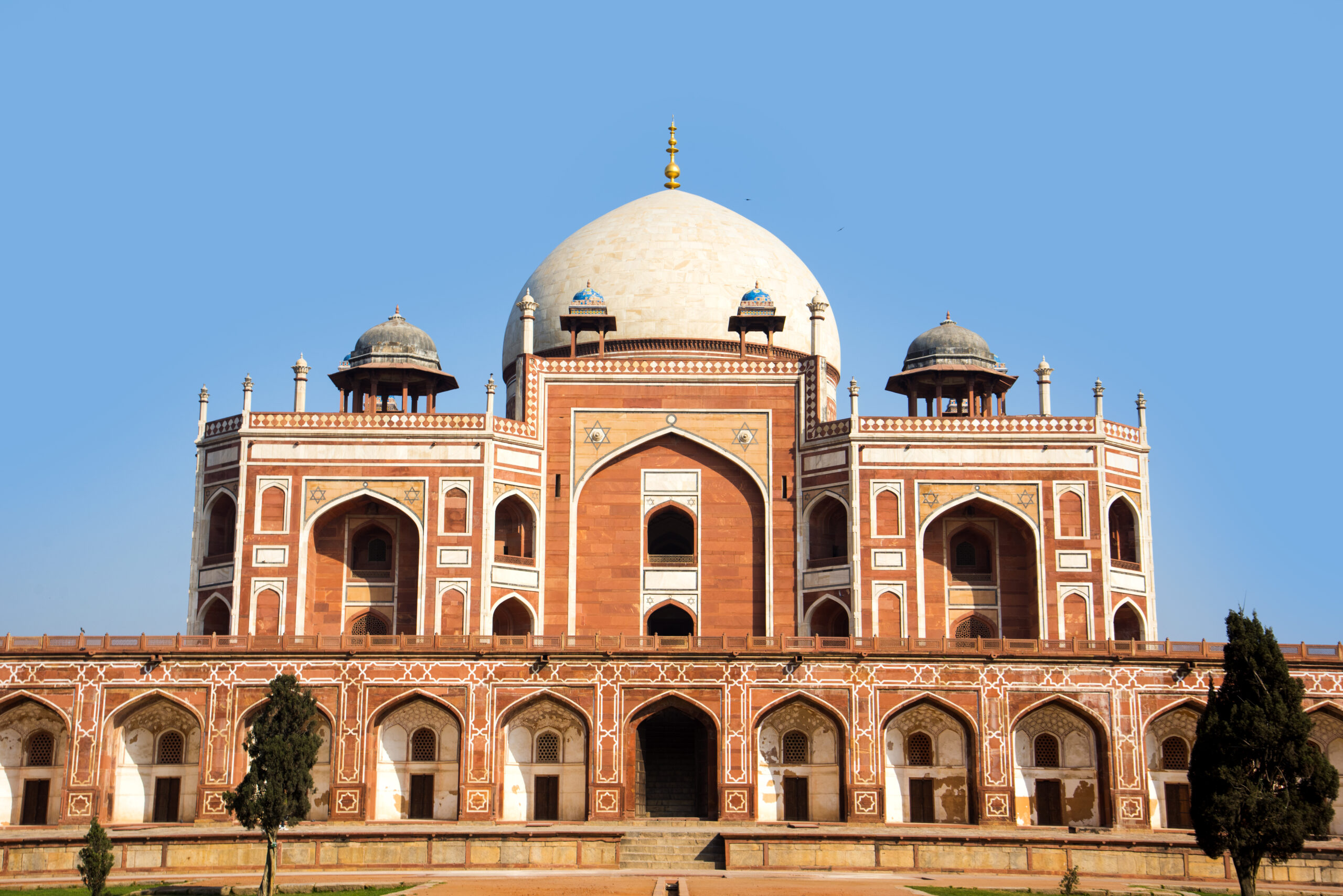 Humayun's Tomb, Delhi, India, the tomb of the Mughal Emperor Humayun built in 1565, UNESCO World Heritage Site