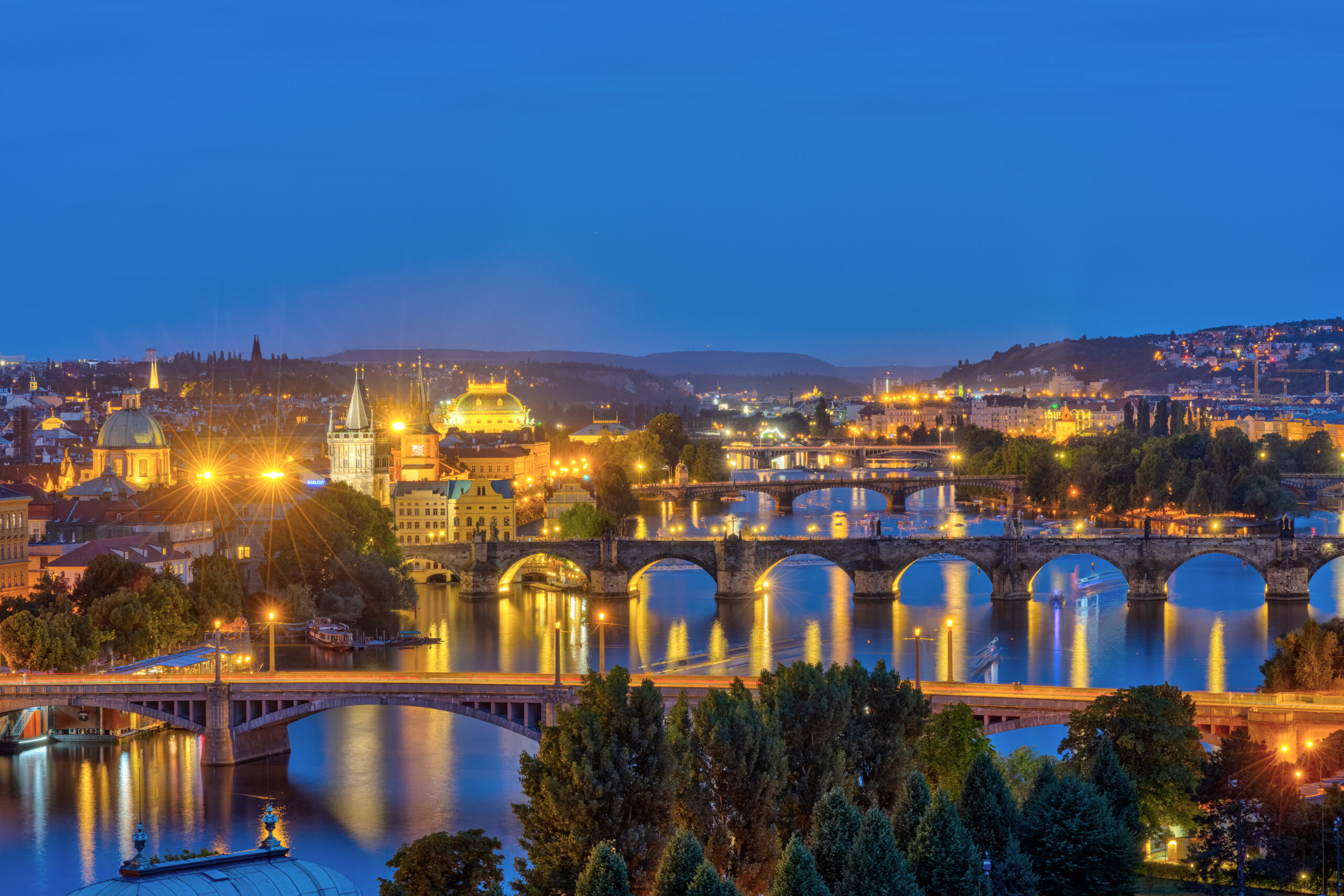 the-bridges-over-the-river-vltava-at-dusk-2023-11-27-04-53-35-utc