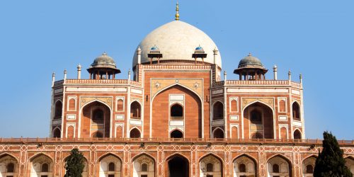 Humayun's Tomb, Delhi, India, the tomb of the Mughal Emperor Humayun built in 1565, UNESCO World Heritage Site